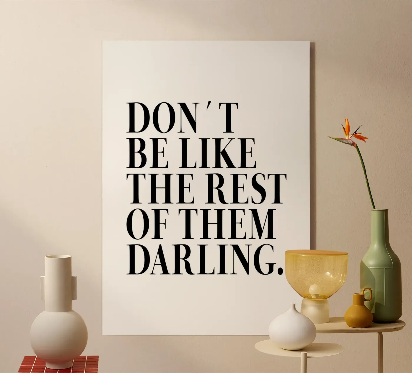 Darling Acryl-Glas von Mia Moore