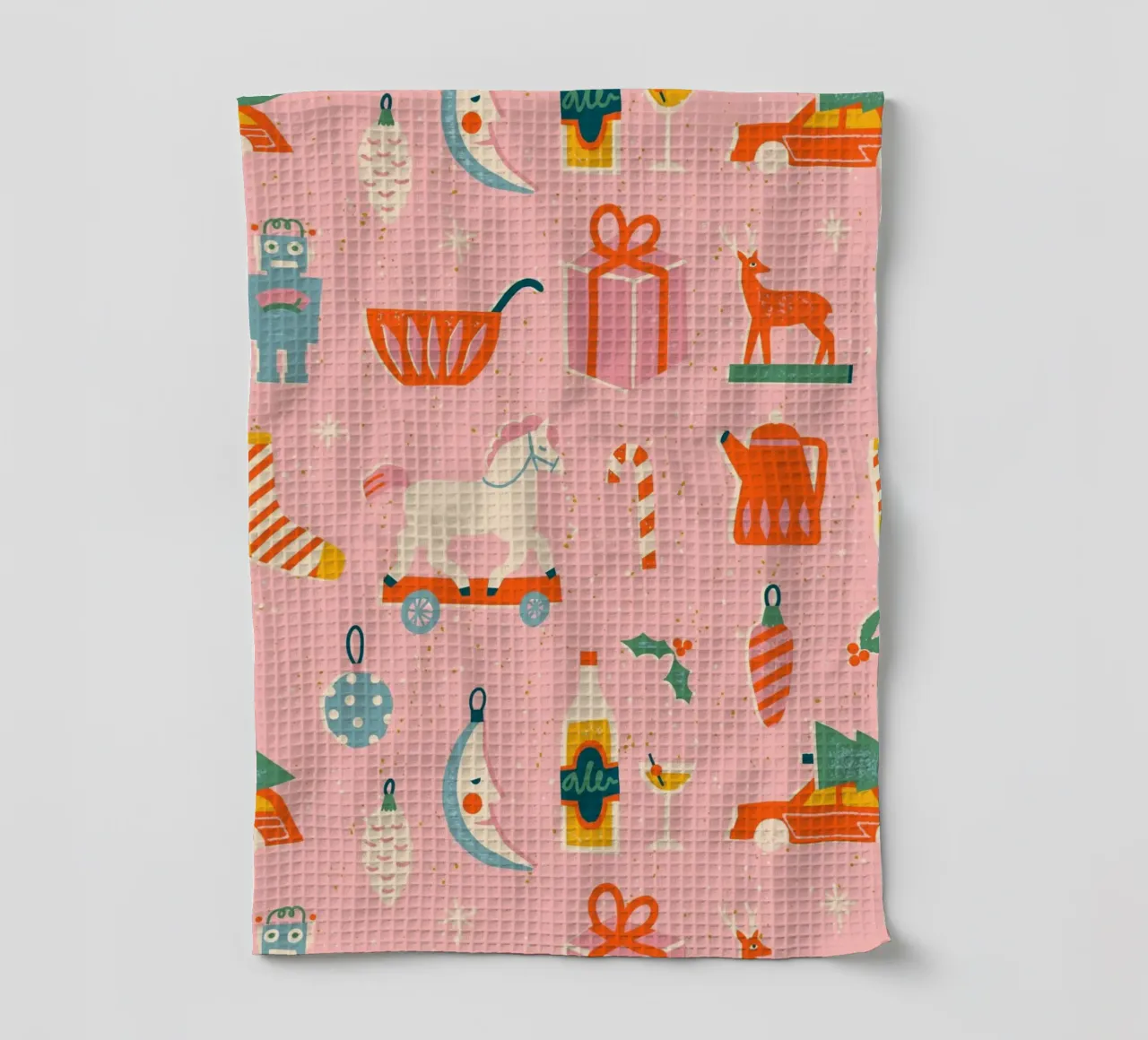 Happy Christmas No 71 canovaccio da cucina da treechild