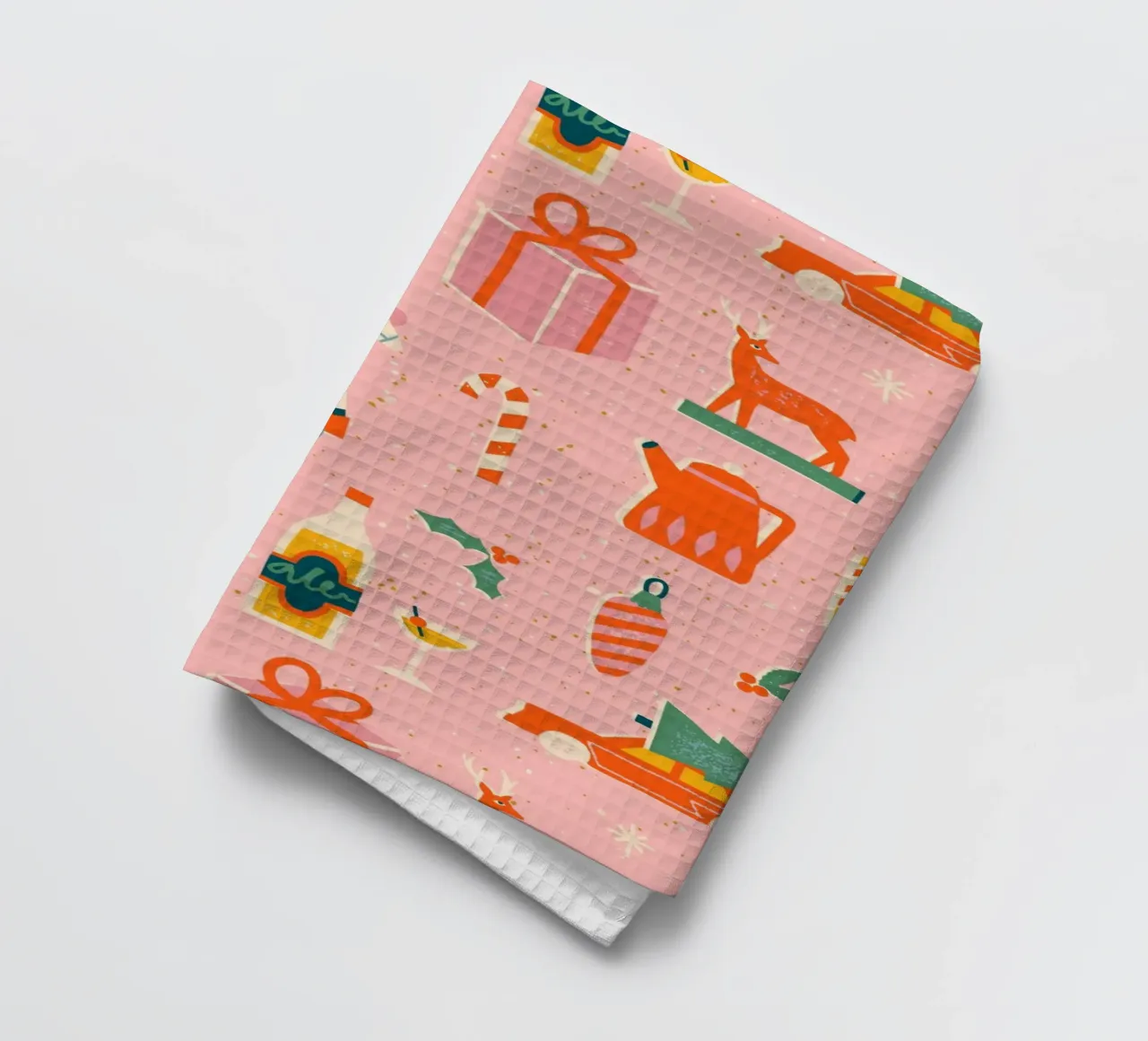 Happy Christmas No 71 canovaccio da cucina da treechild