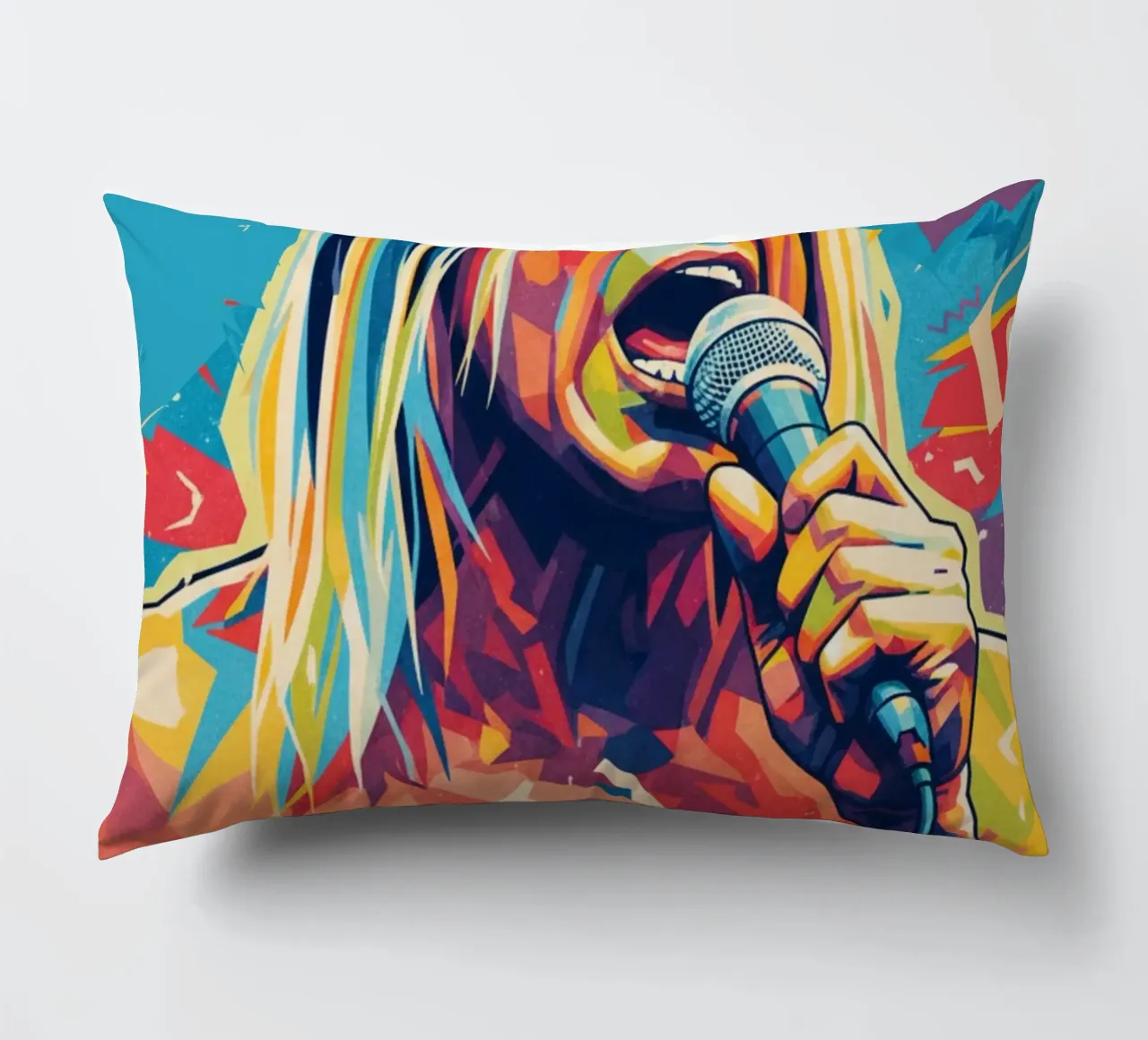 Iggy Pop pop art colorata cuscino da Hantamrata