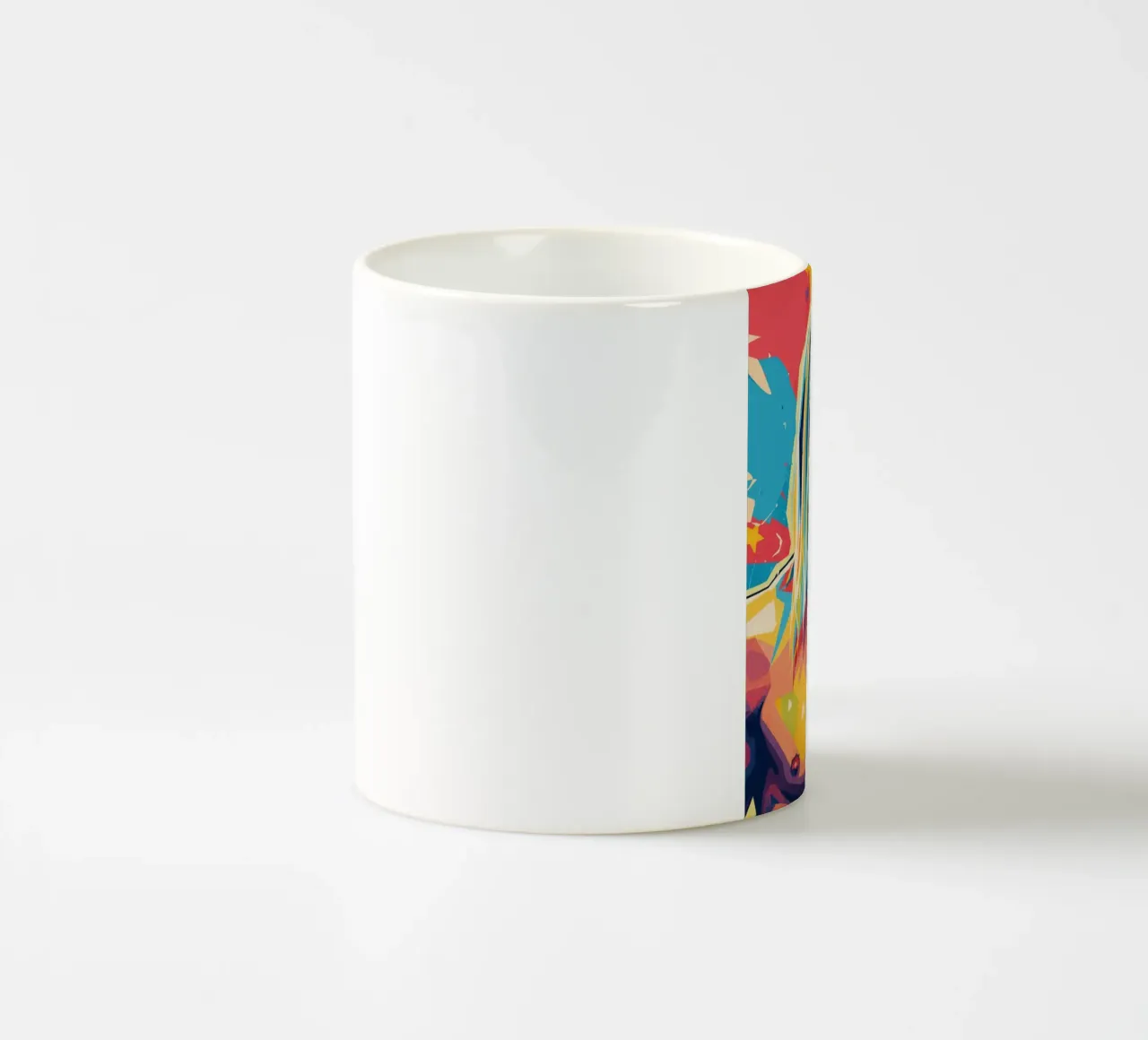 Iggy Pop pop art colorata tazza in ceramica da Hantamrata
