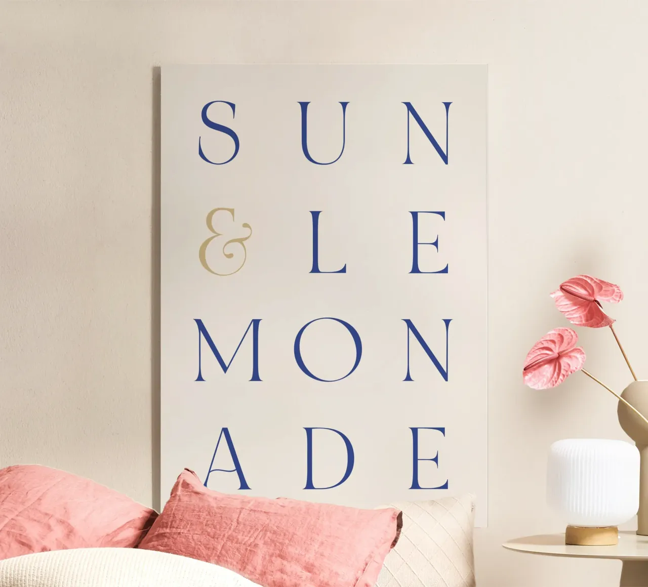 Zon en limonade acryl van Mia Moore