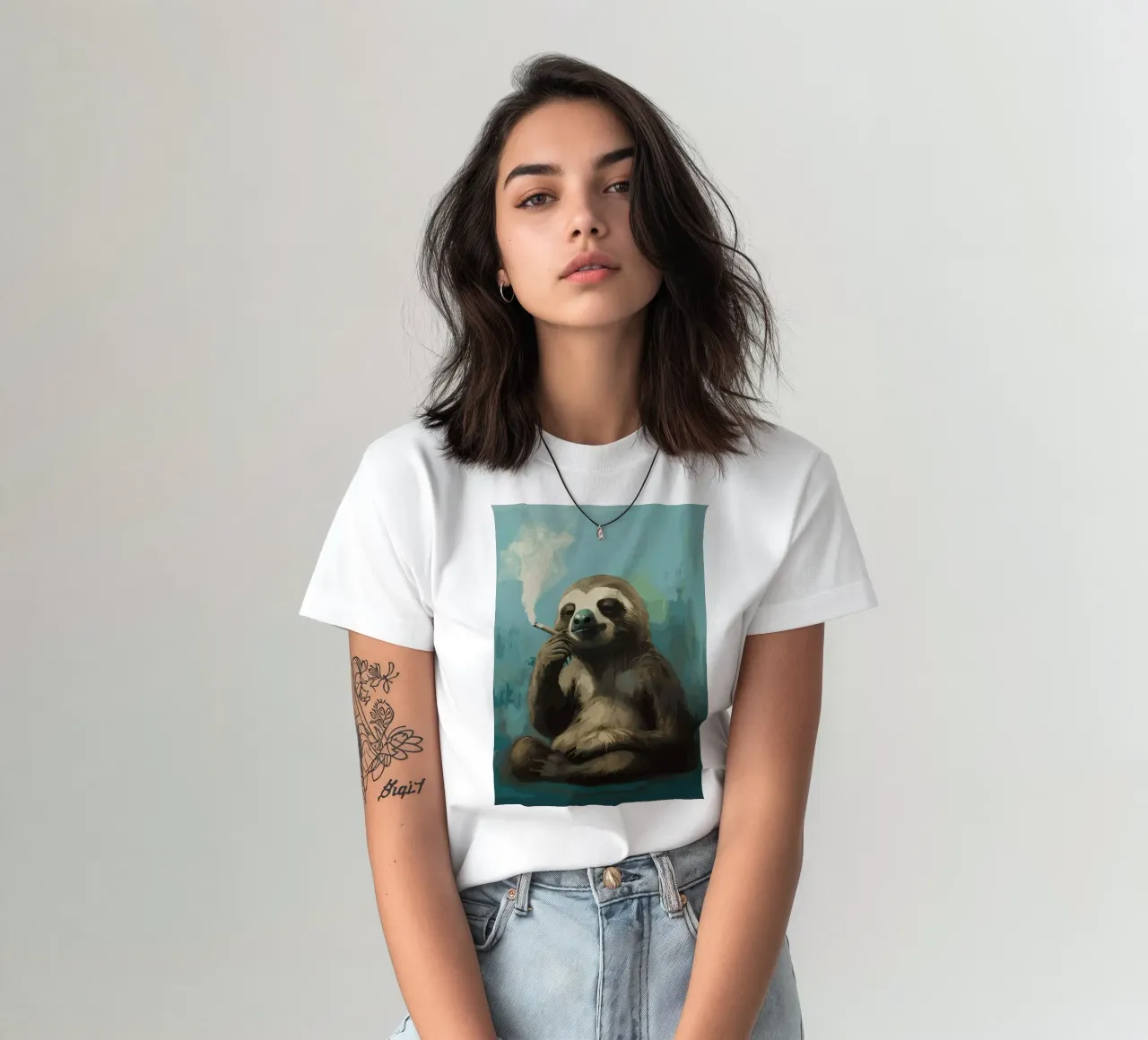 Fumo di bradipo fresco t-shirt da apple crumble