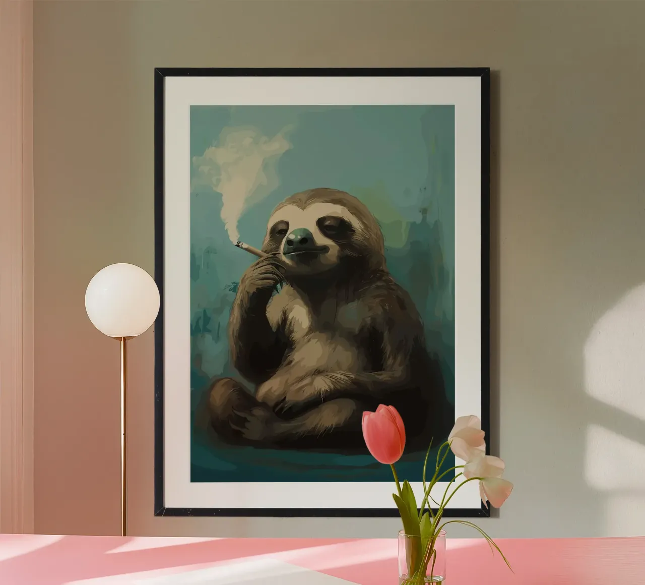 Fumo di bradipo fresco poster da apple crumble