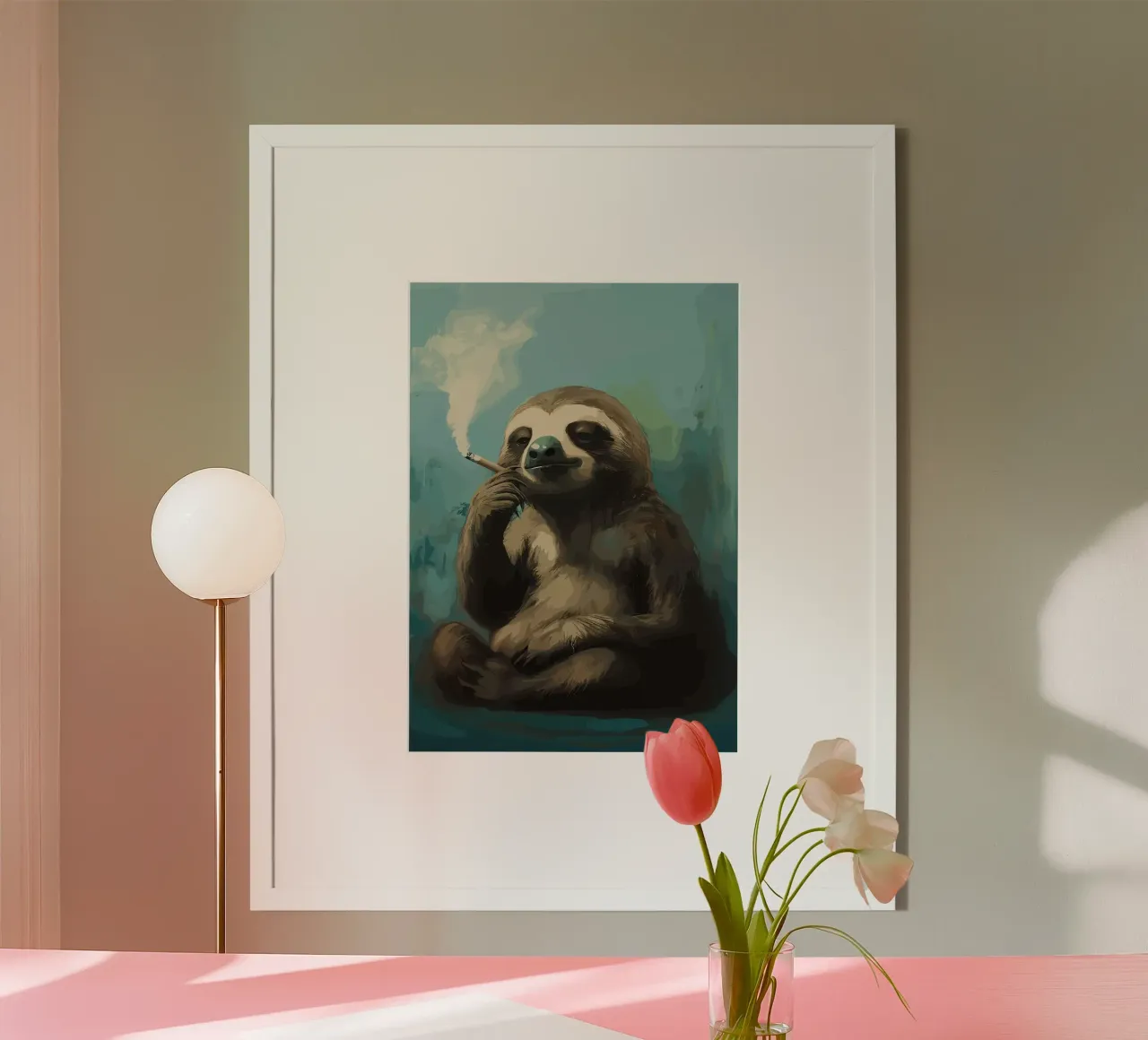 Fumo di bradipo fresco poster da apple crumble