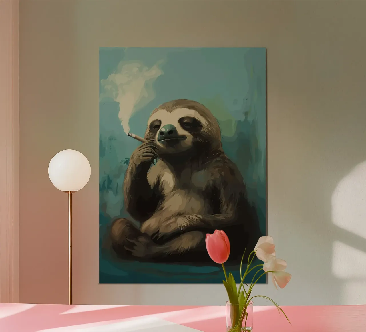 Fumo di bradipo fresco poster da apple crumble
