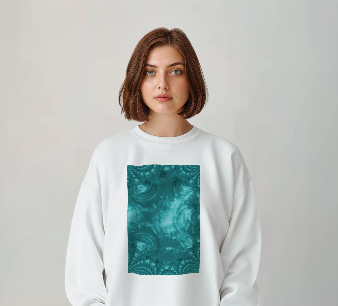 Disegno dinamico astratto in blu e bianco. felpa da Something for you
