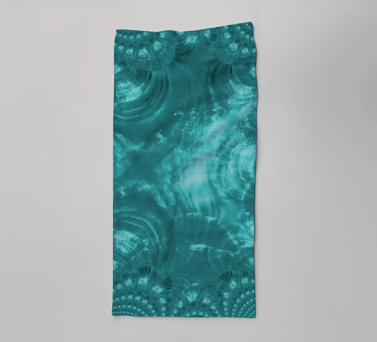 Abstract dynamic pattern in blue and white. towel by Something for you