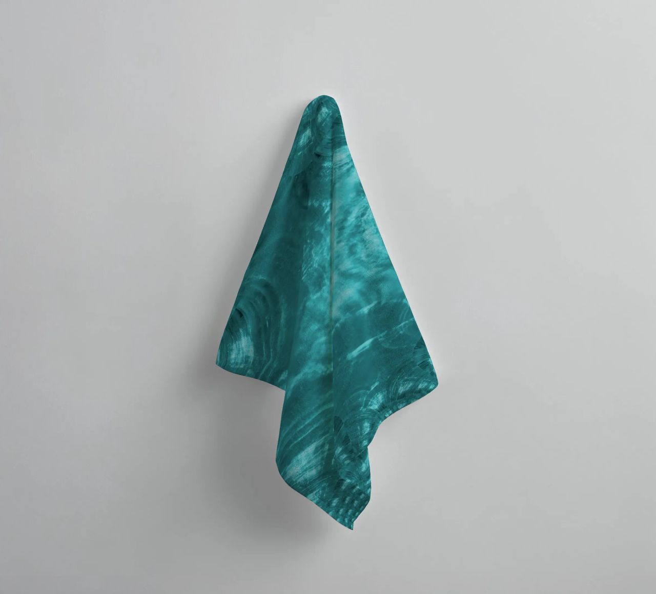 Abstract dynamic pattern in blue and white. towel by Something for you