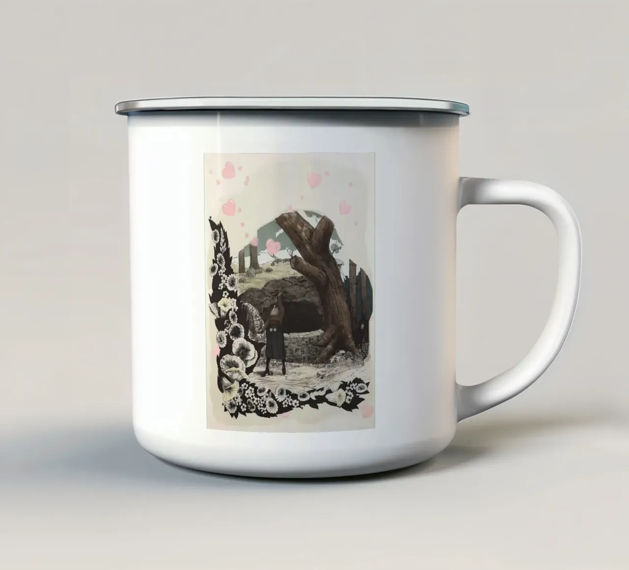 Vignetta (Pozzo dei desideri), 2010 tazza in smalto da carol shop