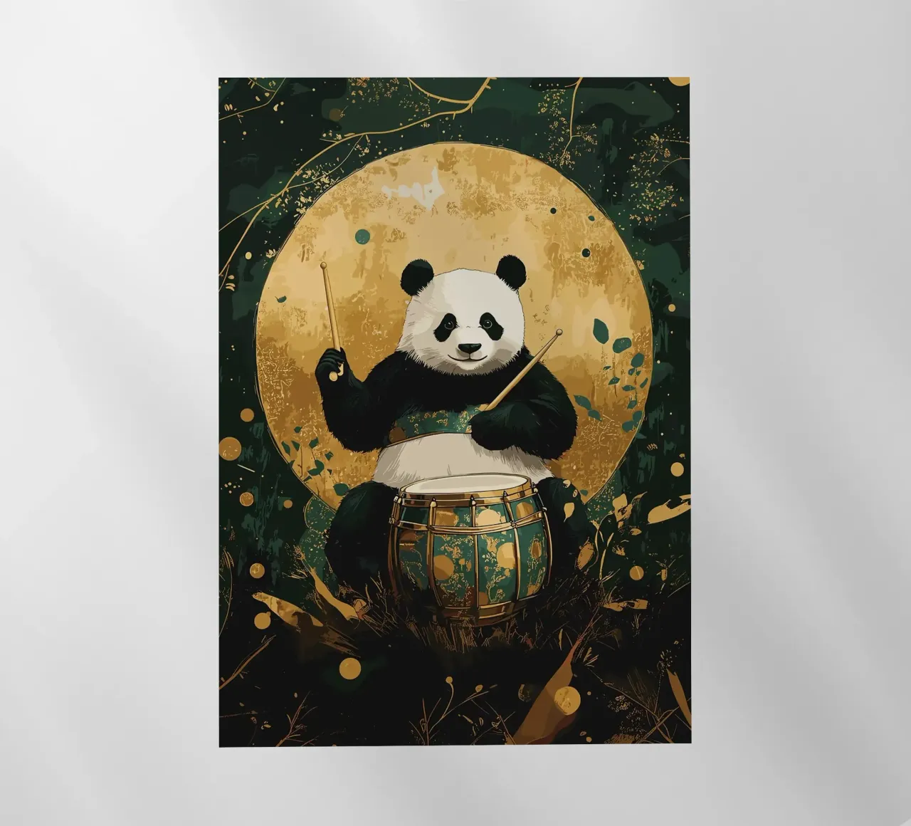 Panda Drummer pellicola backlit da apple crumble