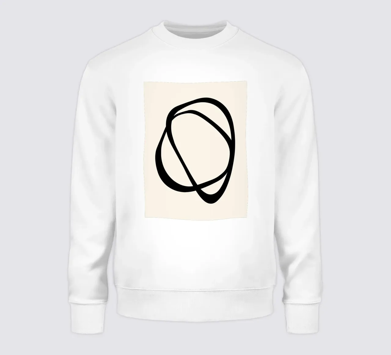 Interlocking Two CB | Minimalist Line Abstract sweat de sabidussi