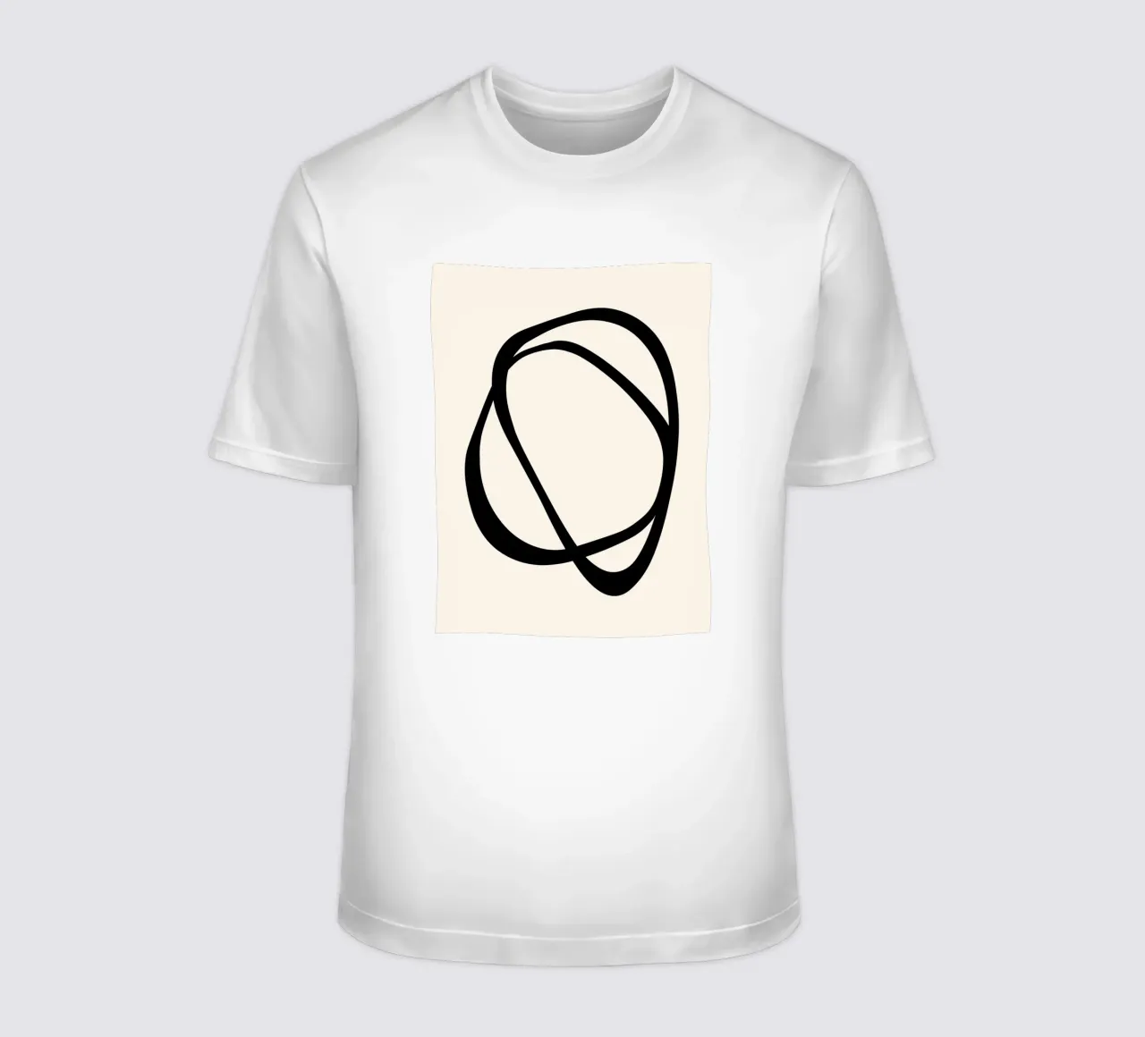 Interlocking Two CB | Minimalist Line Abstract T-Shirt von sabidussi