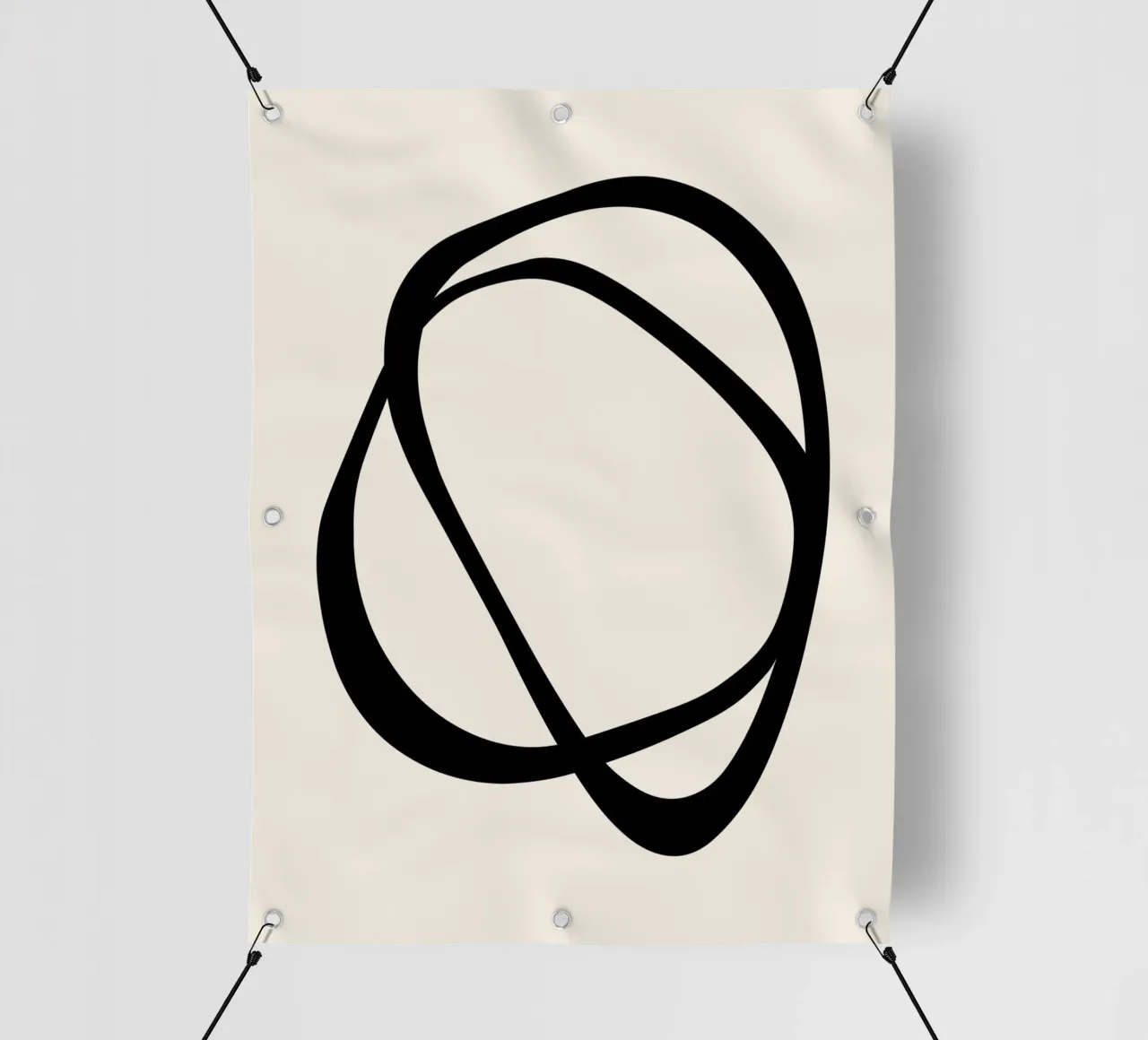 Interlocking Two CB | Minimalist Line Abstract pvc cover by sabidussi