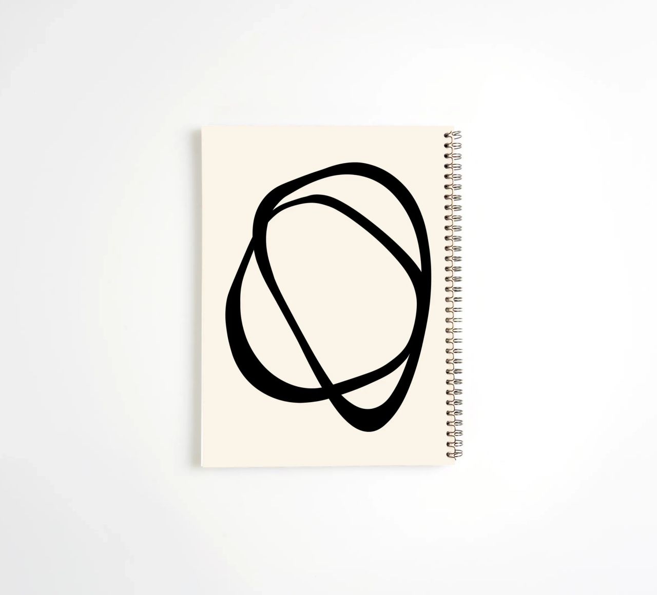 Interlocking Two CB | Minimalist Line Abstract Ringbuch von sabidussi