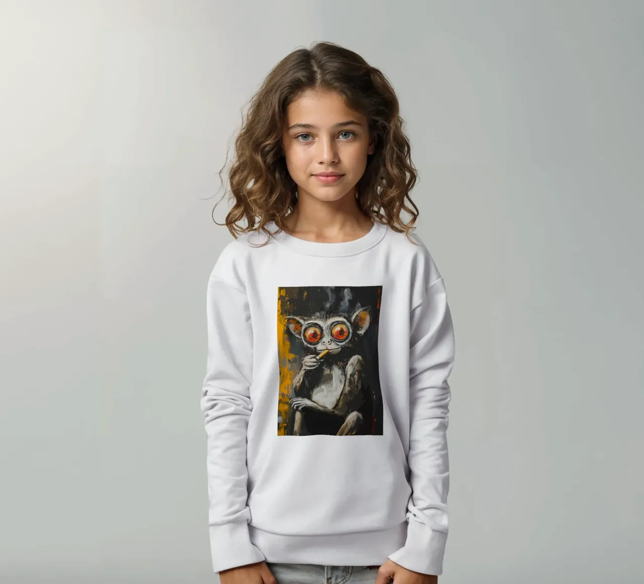 Scimmia fumatrice felpa bambino da apple crumble