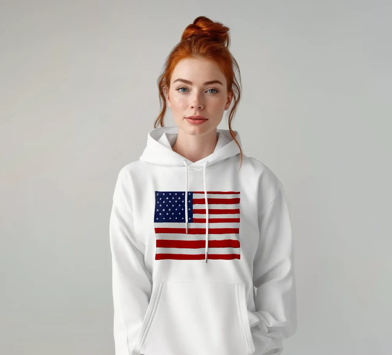 Vlag americano felpa con cappuccio da carol shop