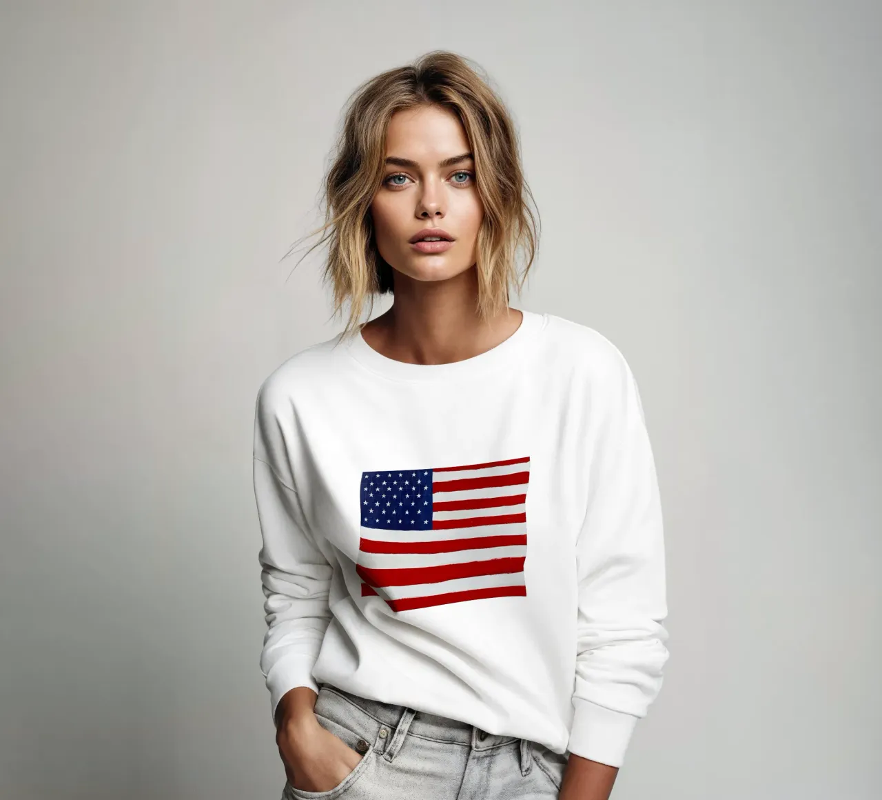 Vlag americano felpa da carol shop