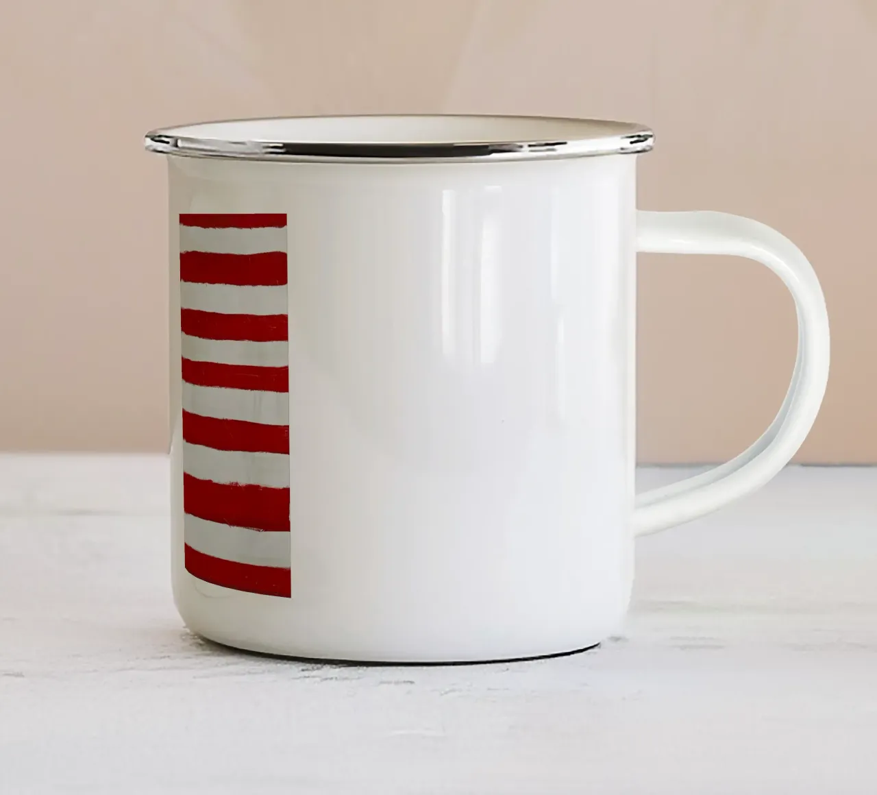 Vlag americano tazza in smalto da carol shop