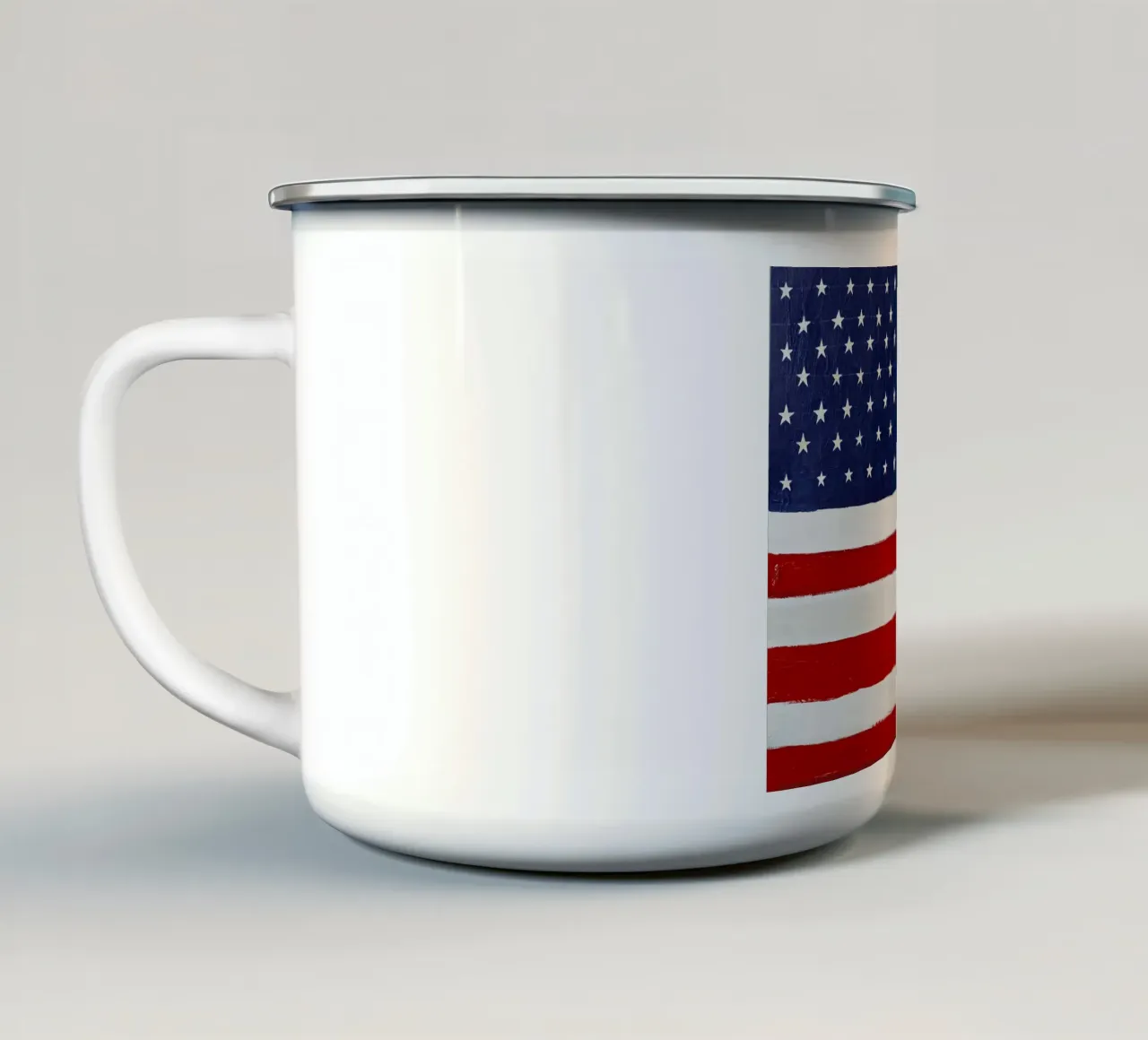 Vlag americano tazza in smalto da carol shop