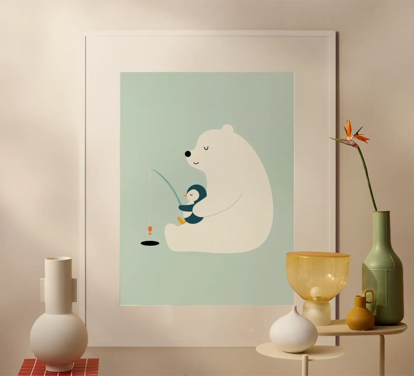 Buddy Poster mit Aluminium Rahmen von Andy Westface