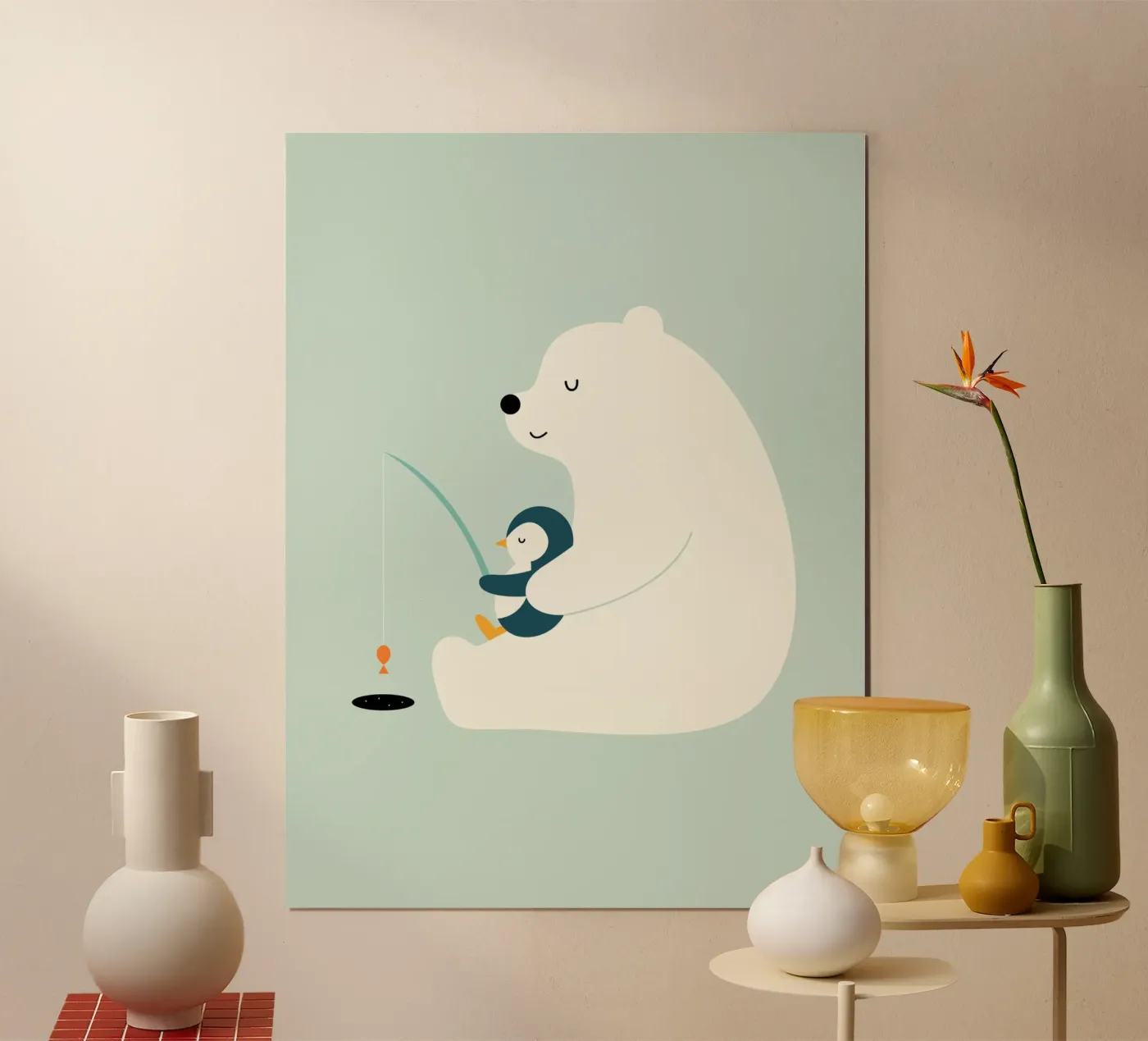 Buddy Poster mit Aluminium Rahmen von Andy Westface