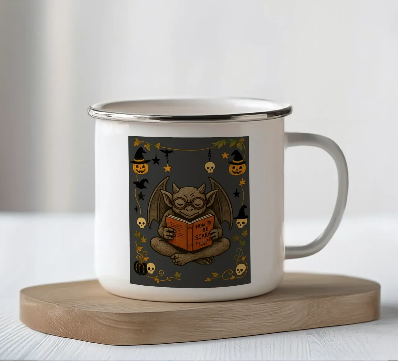 Come fare paura tazza in smalto da Taika Tori Art