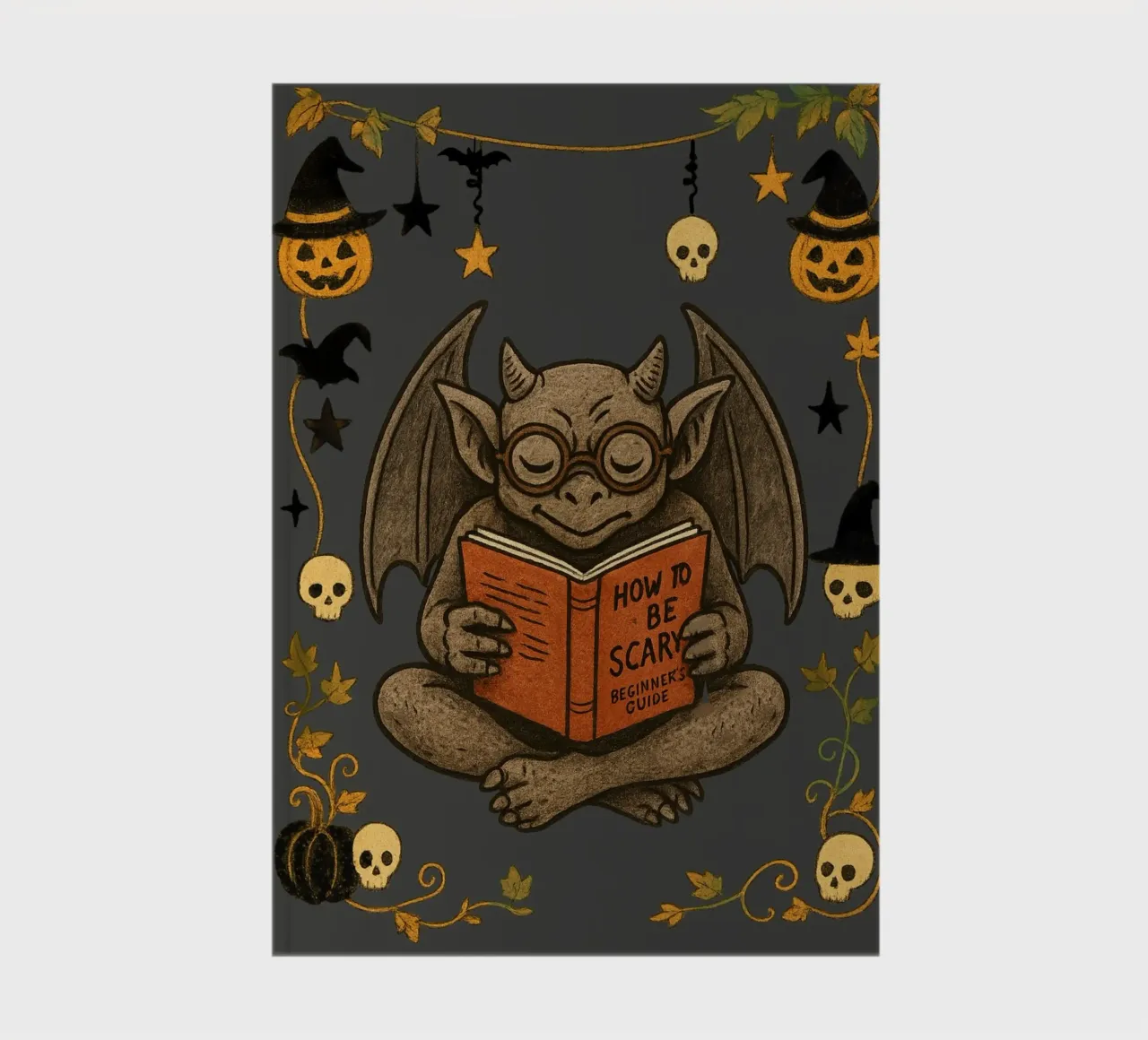 How to be scary notebook by Taika Tori Art