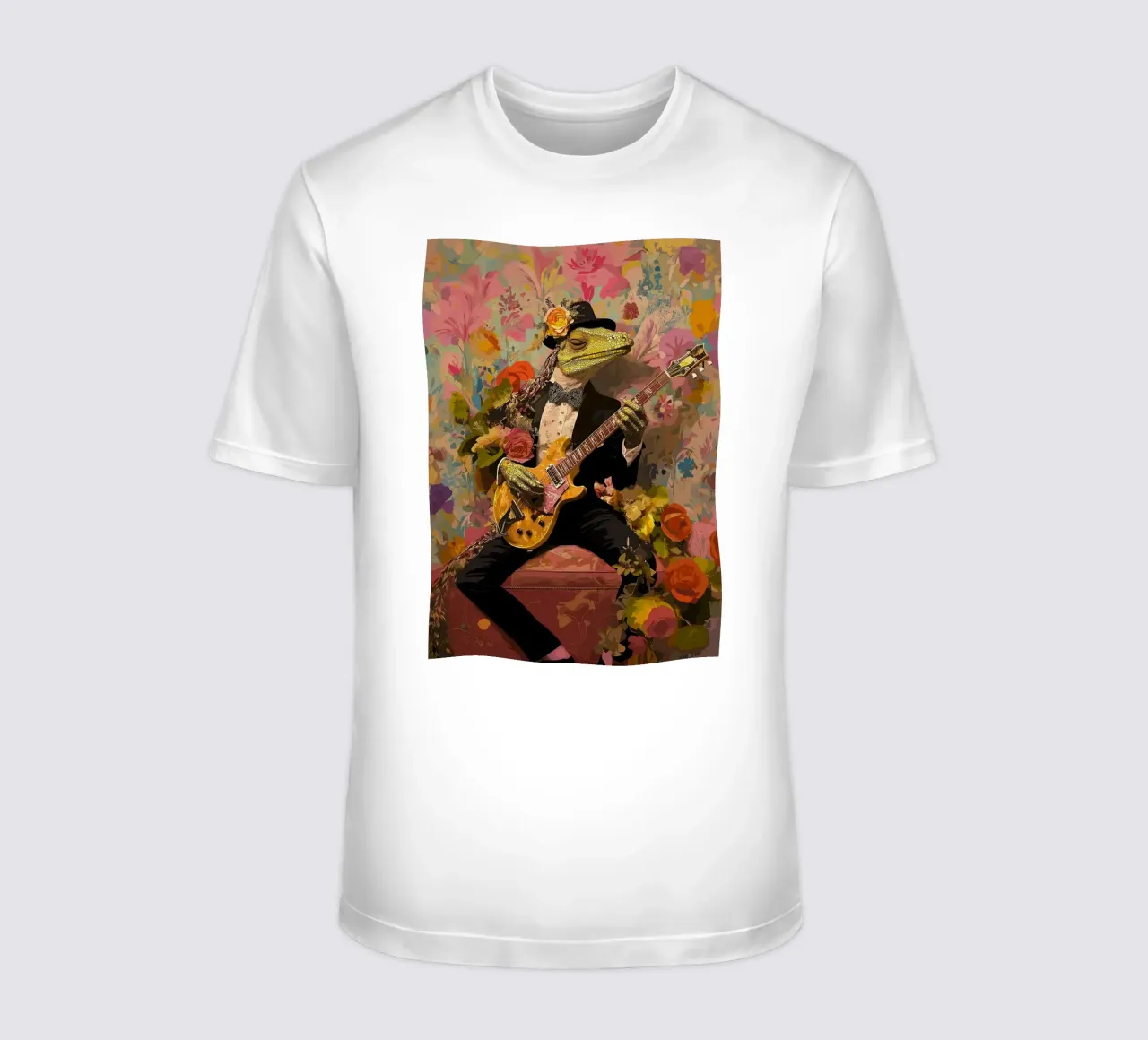 Chitarrista dei Tuxedo Lizard t-shirt da apple crumble