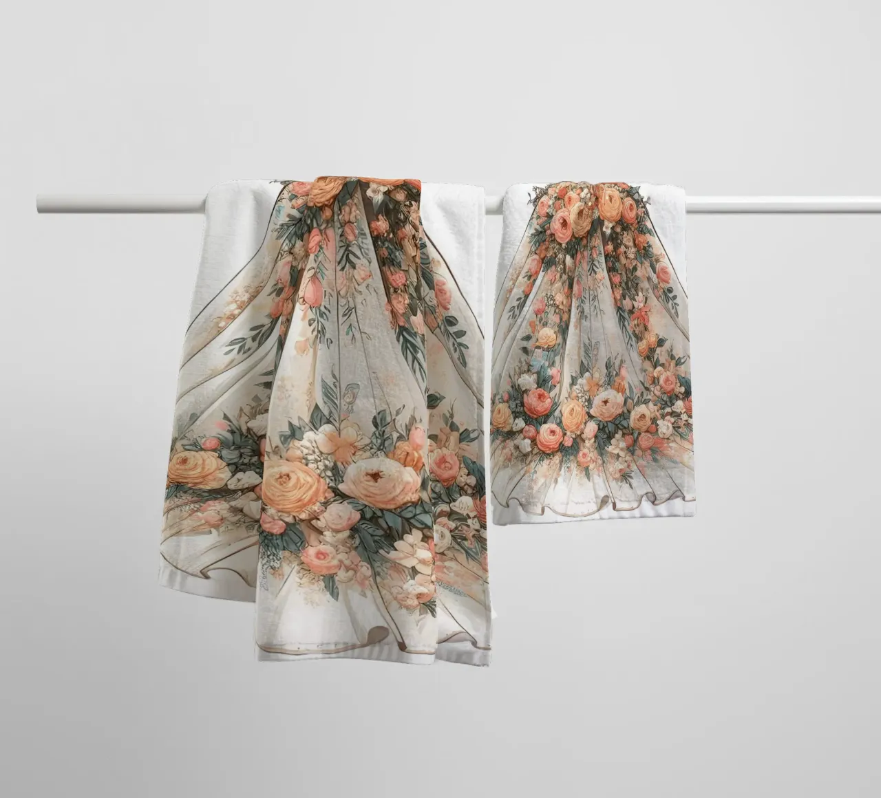 ABITO FLOREALE IN FIORE asciugamano da bagno da ARTOMATIC