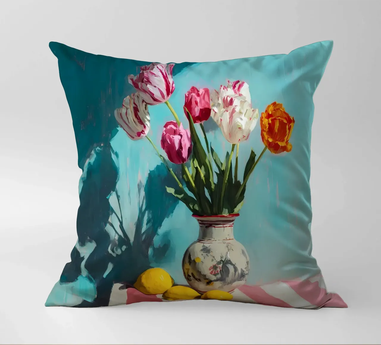 Tulipani in vaso cuscino da IamHomeStudio