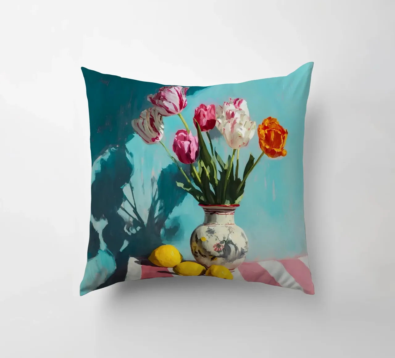 Tulipani in vaso cuscino da IamHomeStudio
