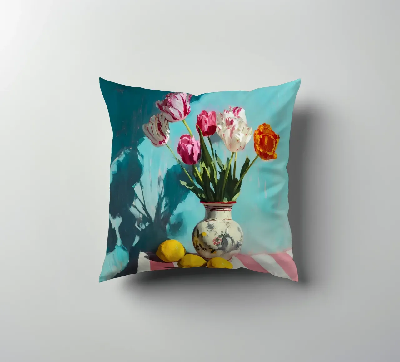 Tulipani in vaso cuscino da IamHomeStudio