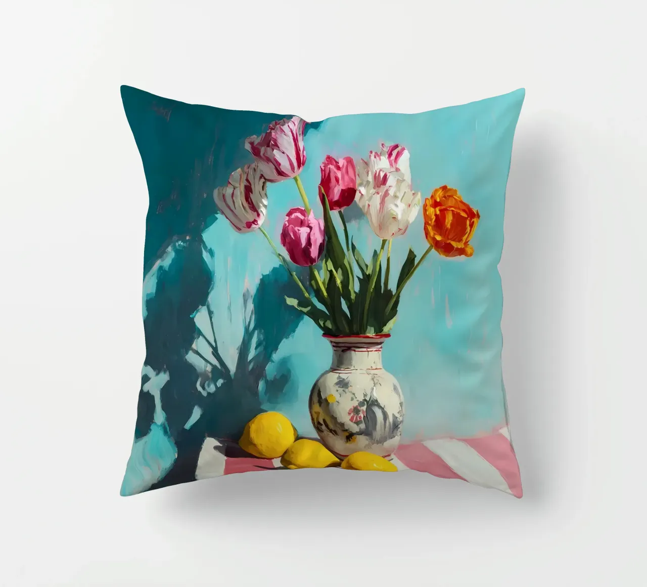 Tulipani in vaso cuscino da IamHomeStudio
