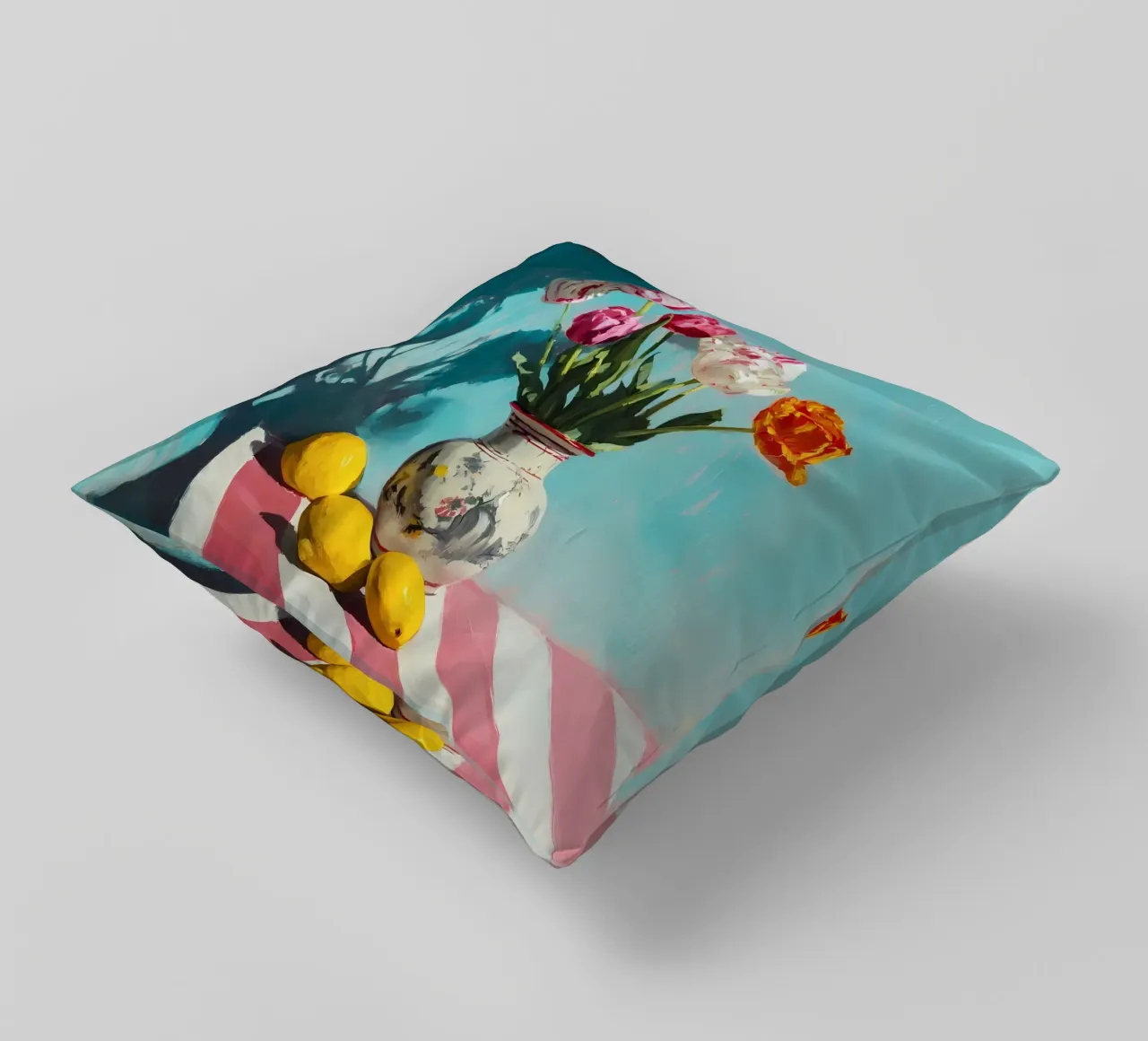 Tulipani in vaso cuscino da IamHomeStudio