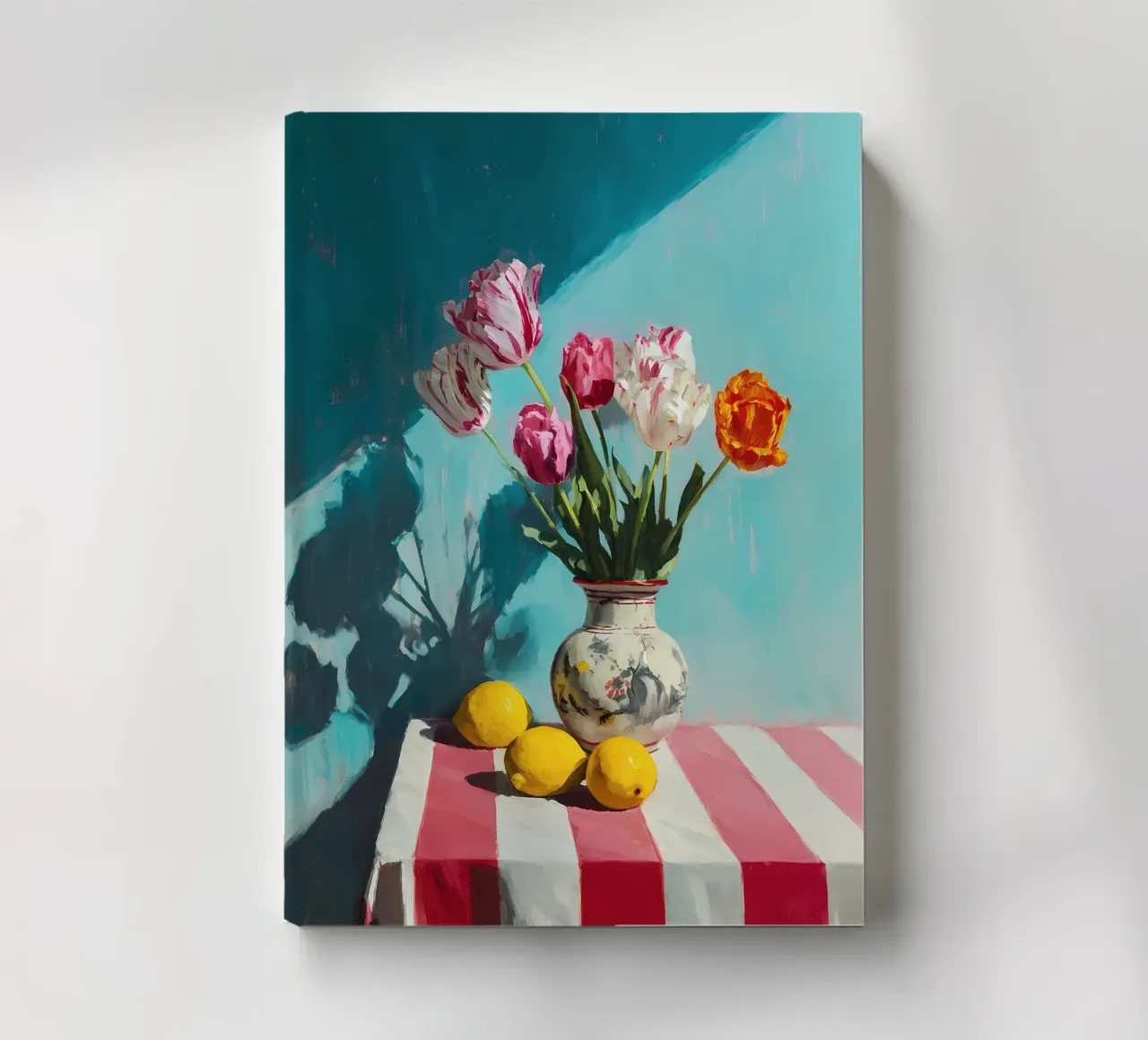 Tulips in vase notebook by IamHomeStudio