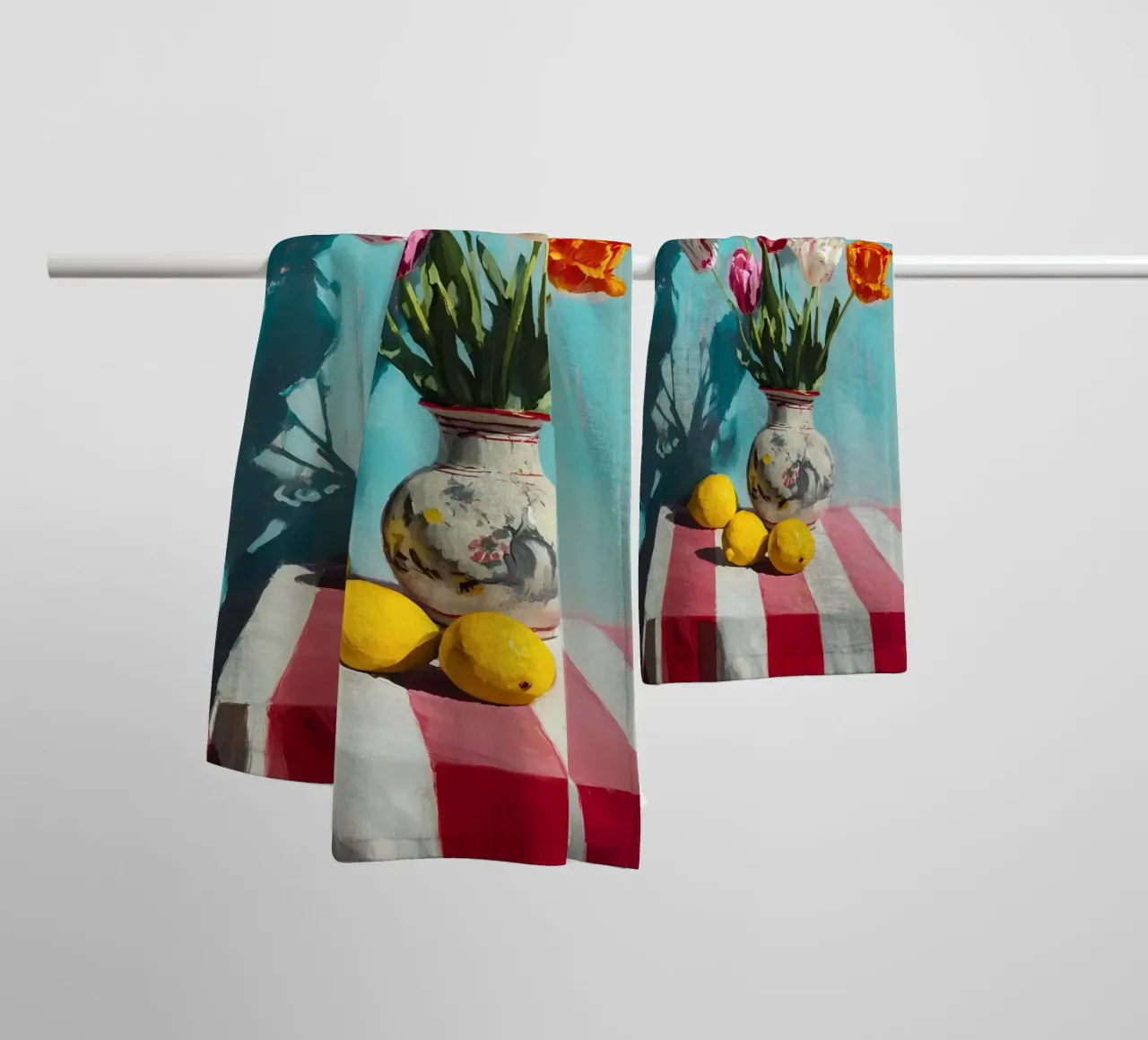 Tulipani in vaso asciugamano da bagno da IamHomeStudio