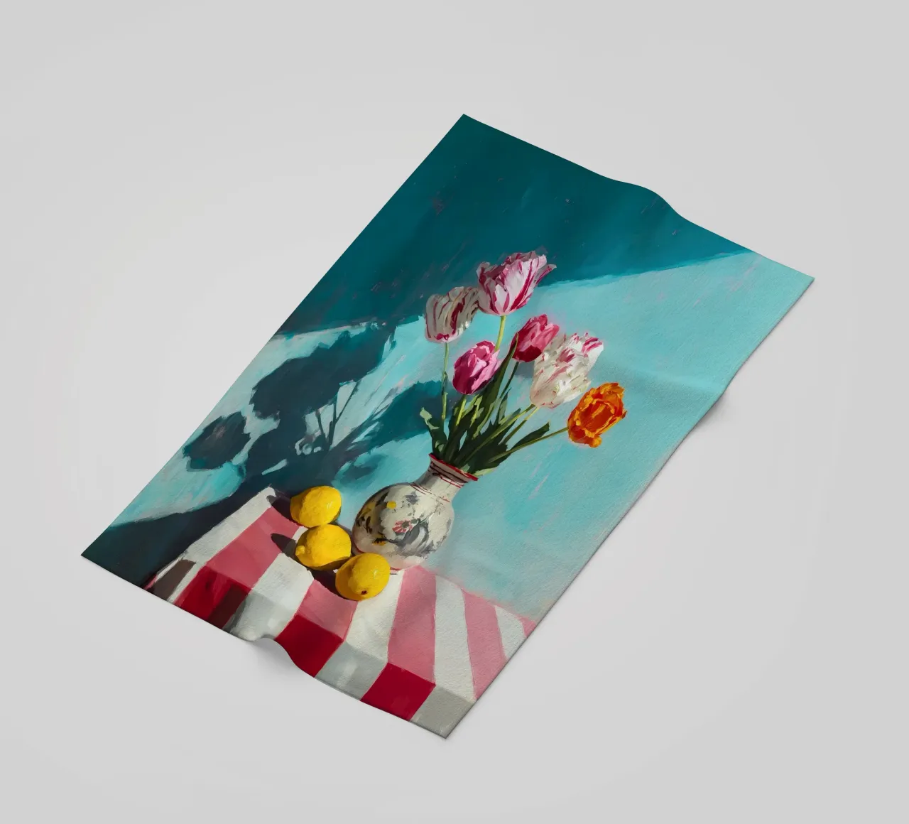 Tulipani in vaso telo mare da IamHomeStudio