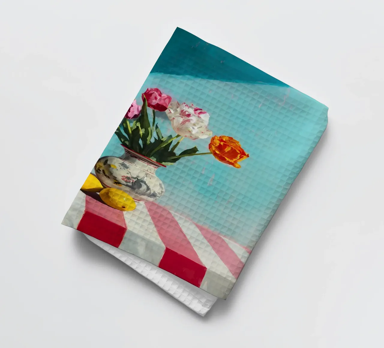Tulipes dans un vase torchon de IamHomeStudio