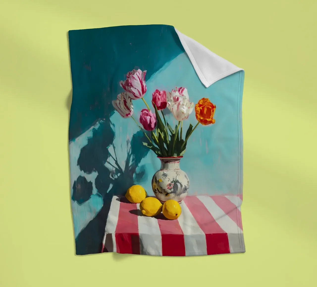 Tulipani in vaso coperta in pile da IamHomeStudio
