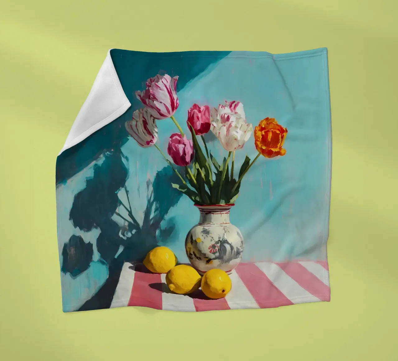 Tulipani in vaso coperta in pile da IamHomeStudio