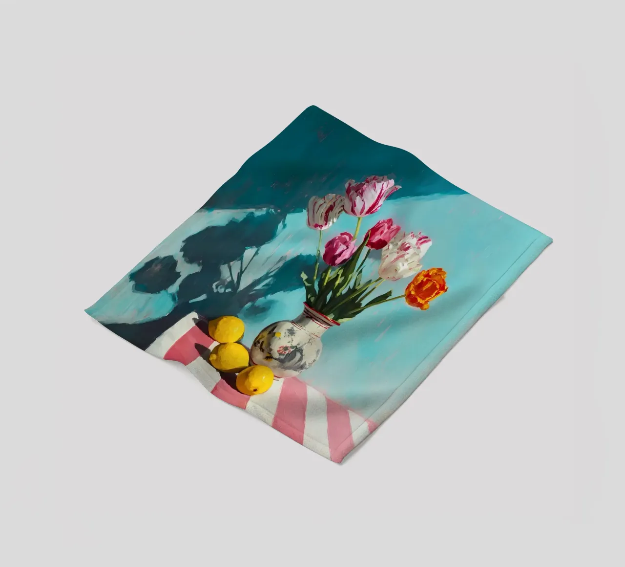 Tulipani in vaso coperta in pile da IamHomeStudio