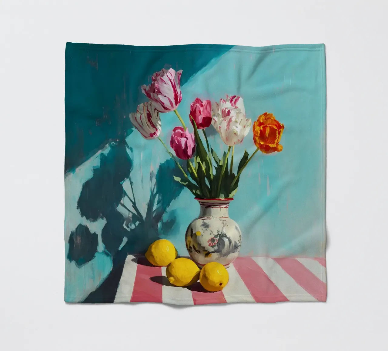 Tulipani in vaso coperta in pile da IamHomeStudio