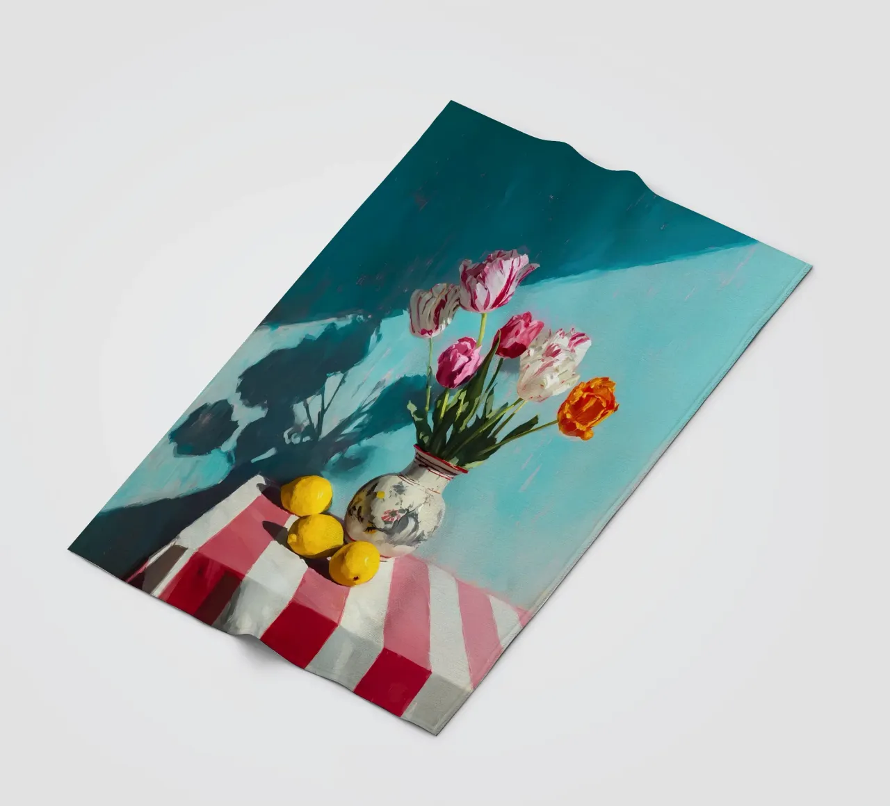 Tulipani in vaso coperta in pile da IamHomeStudio