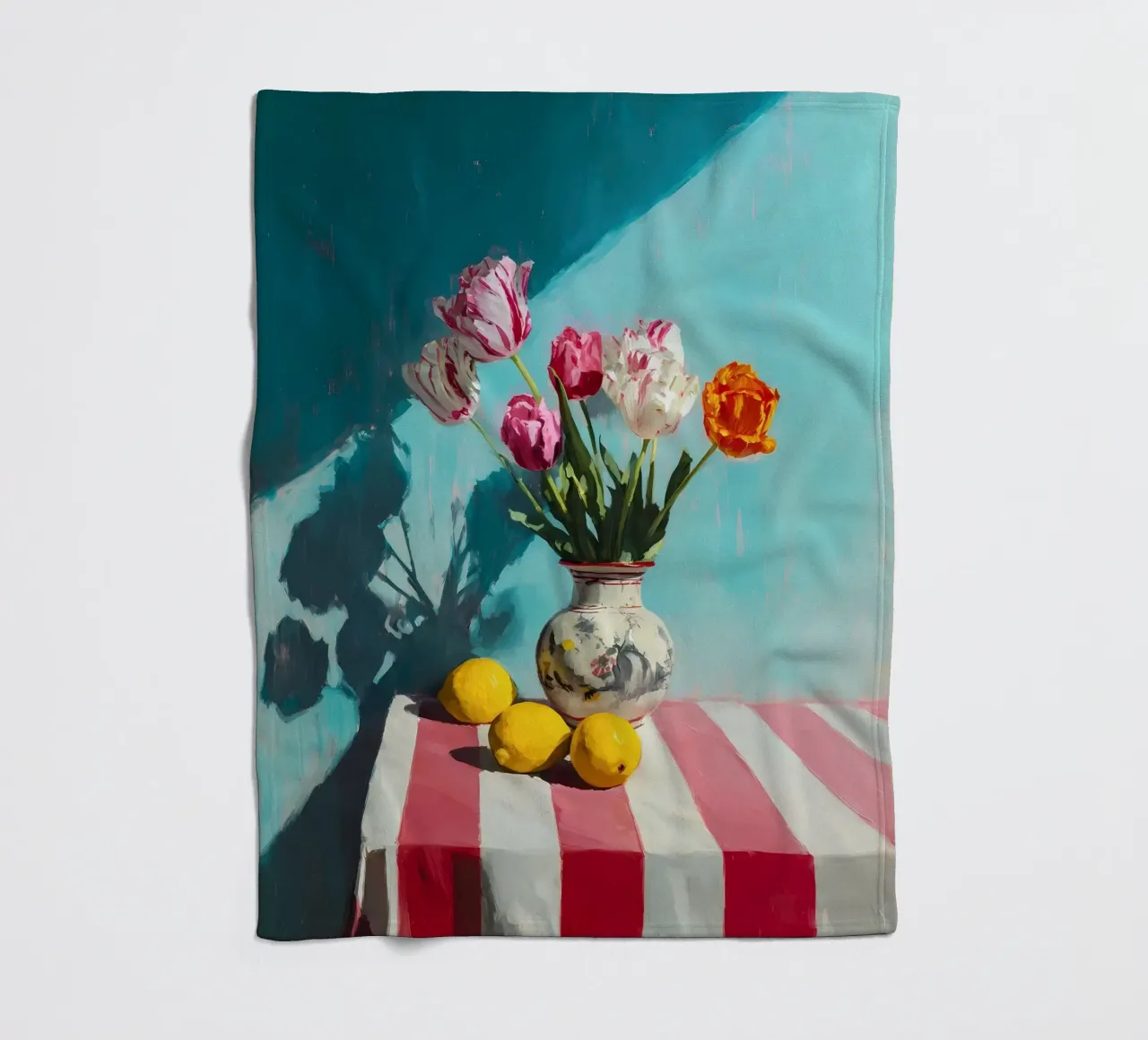 Tulipani in vaso coperta in pile da IamHomeStudio