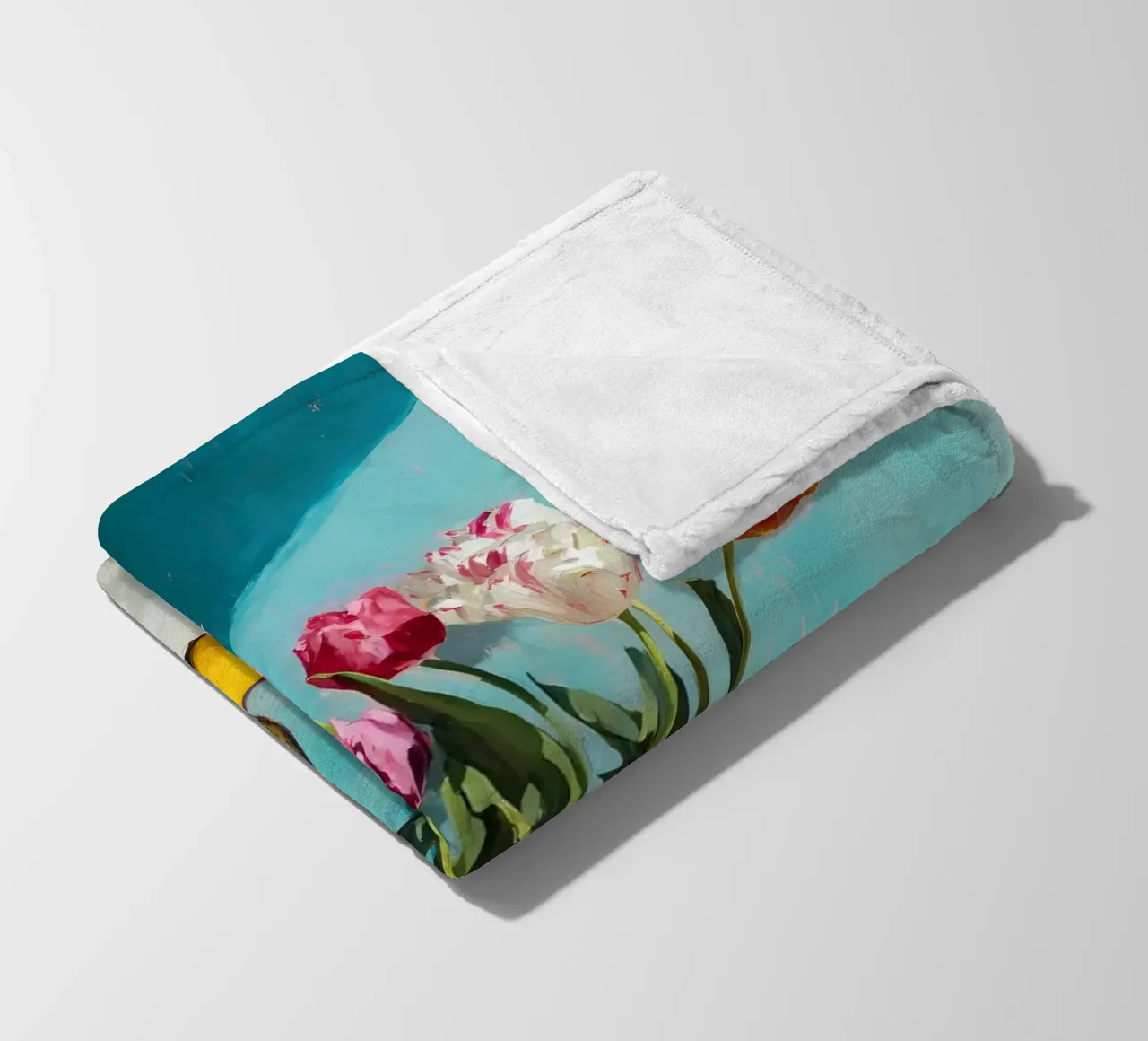 Tulipani in vaso coperta in pile da IamHomeStudio