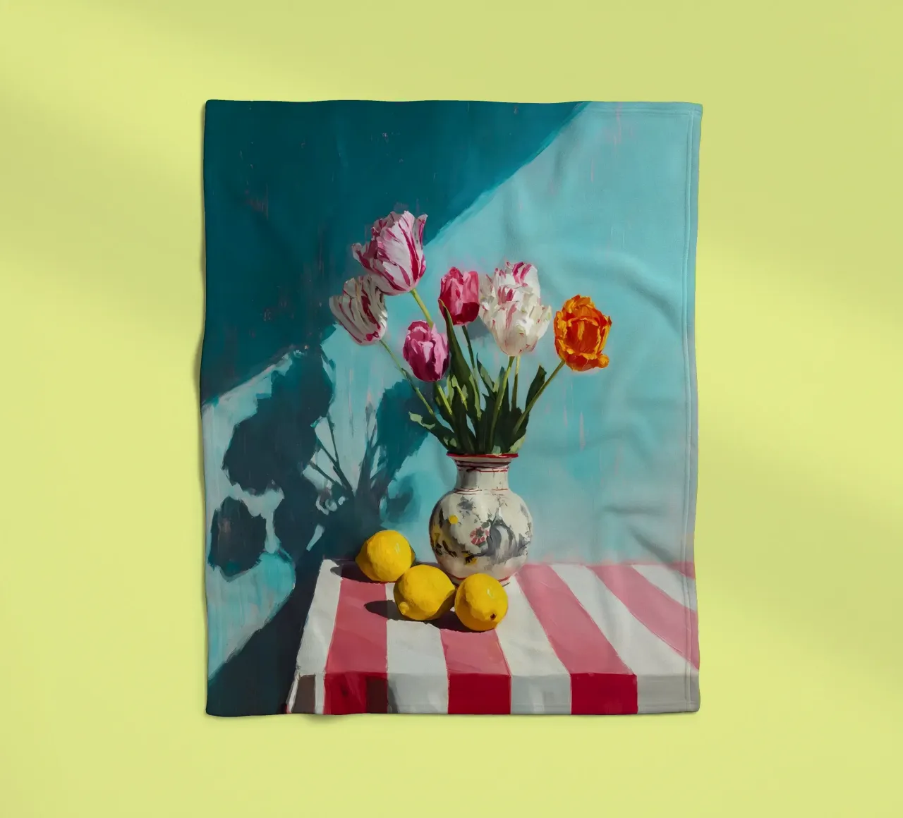 Tulipani in vaso coperta in pile da IamHomeStudio