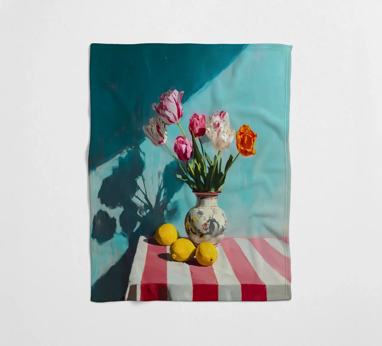 Tulipani in vaso coperta in pile da IamHomeStudio