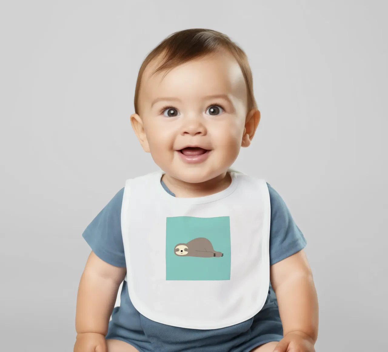 Do Nothing baby bib by Andy Westface