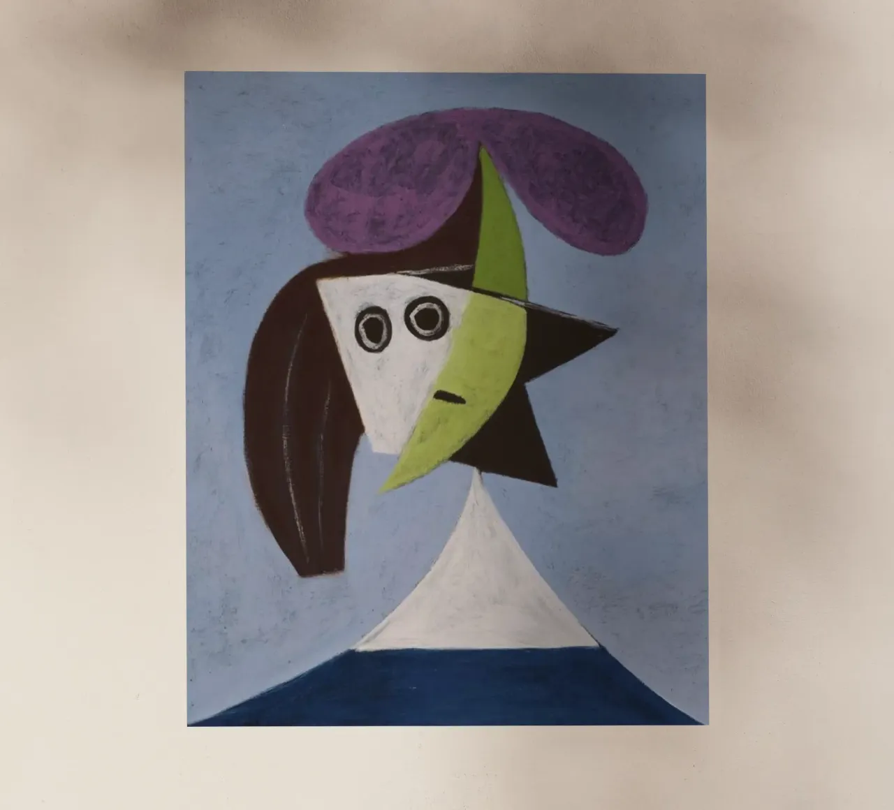 abstract painting by Pablo Picasso pellicola backlit da eternal nino